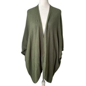 Aerie Offline sage green knit open-front cardigan sweater size L/XL